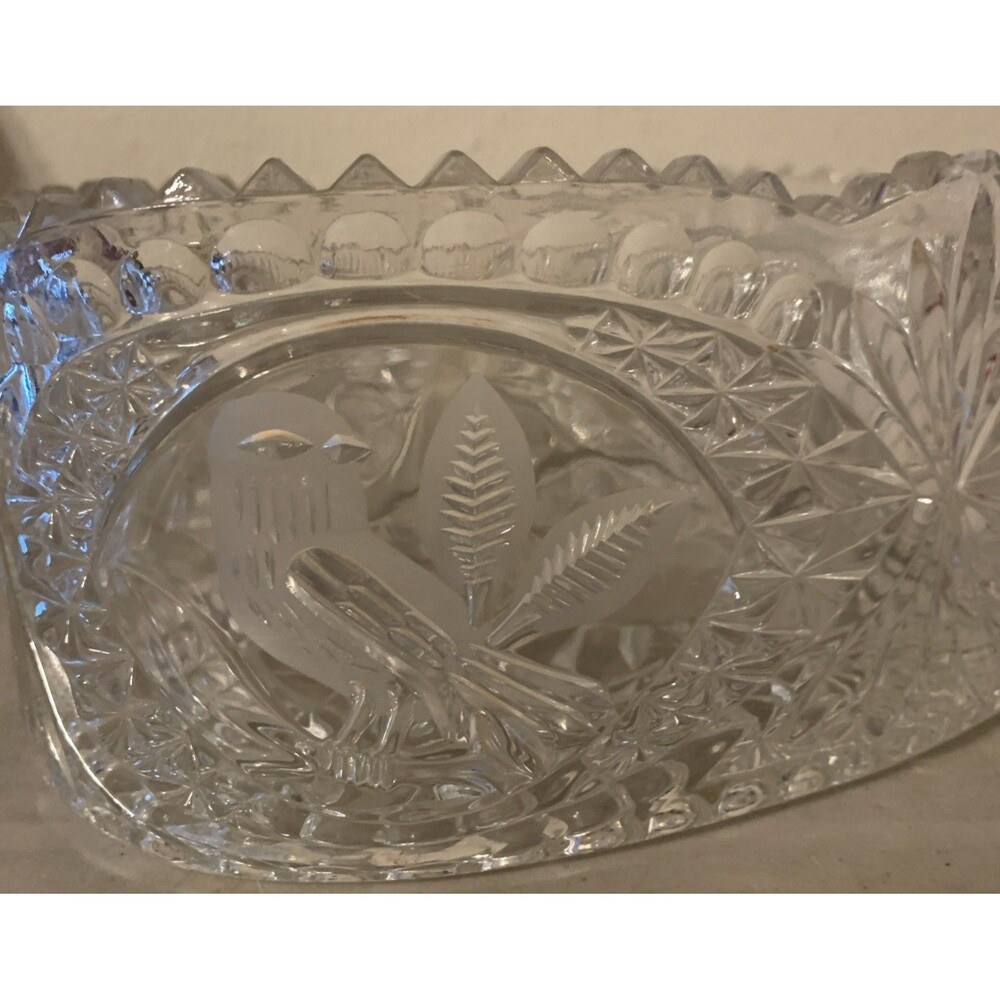 Hofbauer Byrdes Collection Bleikristall Oval Lead Crystal Bowl